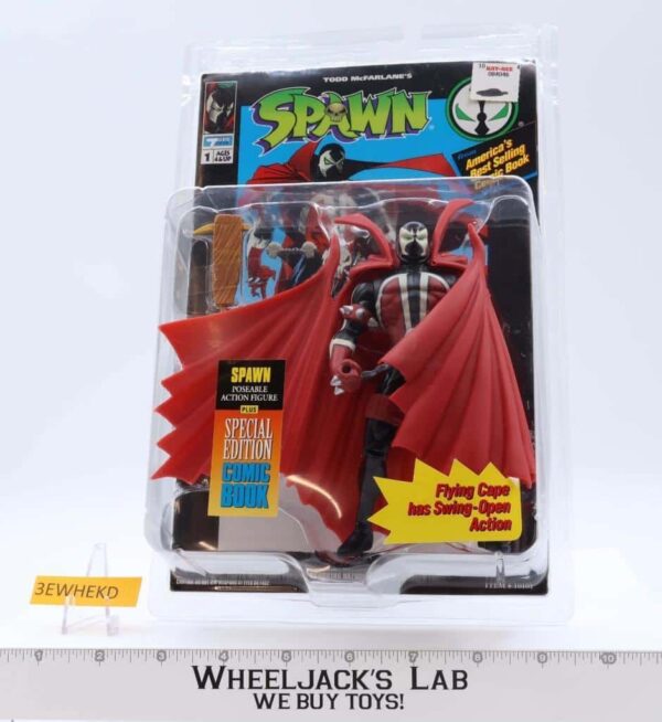 Spawn Flying Cape Series 1 1994 Spawn Action Figure Todd Toys NEW MOSC SEALED main image