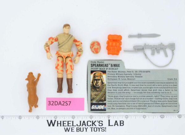 Spearhead & Max V1 100% Complete G.I. Joe 1988 Hasbro Vintage Action Figure main image