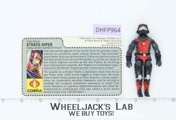 Strato-Viper V1 100% Complete G.I. Joe 1986 Hasbro Vintage Action Figure main image