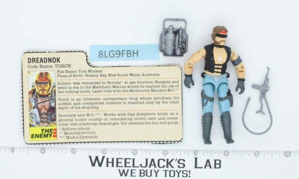 Torch V1 100% Complete G.I. Joe 1985 Hasbro Vintage Action Figure main image