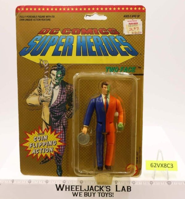 Two Face Super Heroes DC Comics 1990 NEW MOSC Vintage Toybiz main image