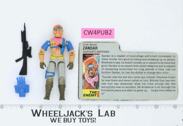 Zandar V1 100% Complete G.I. Joe 1986 Hasbro Vintage Action Figure main image