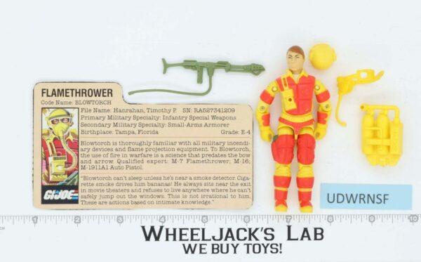 Blowtorch V1 100% Complete G.I. Joe 1984 Hasbro Vintage Action Figure main image