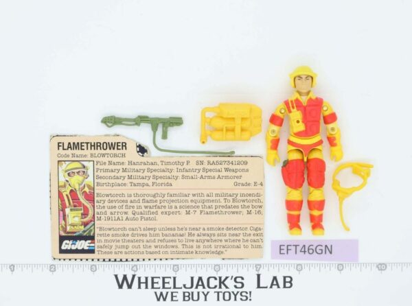 Blowtorch V1 100% Complete G.I. Joe 1984 Hasbro Vintage Action Figure main image