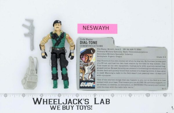 Dial-Tone V1 100% Complete G.I. Joe 1986 Hasbro Vintage Action Figure main image