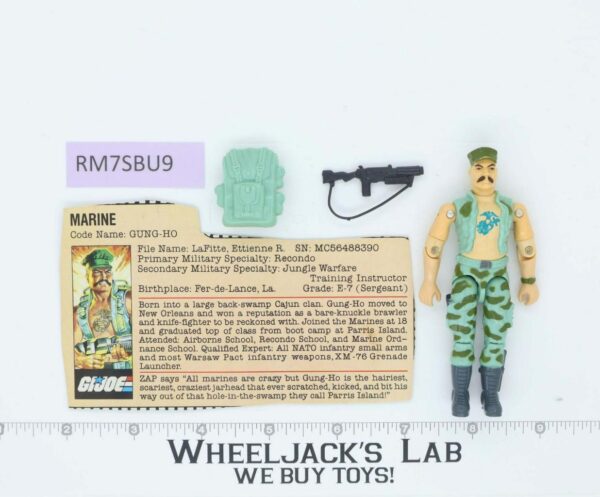 Gung-Ho V1 100% Complete G.I. Joe 1983 Hasbro Vintage Action Figure main image