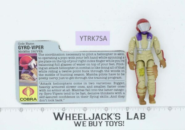 Gyro-Viper V1 100% Complete G.I. Joe 1987 Hasbro Vintage Action Figure main image