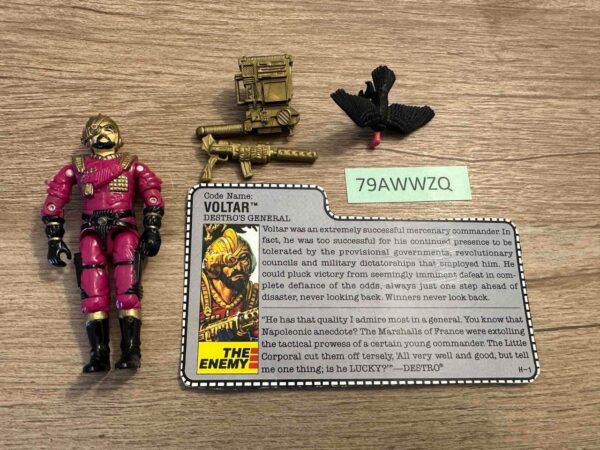 Voltar V1 100% Complete G.I. Joe 1988 Hasbro Vintage Action Figure main image