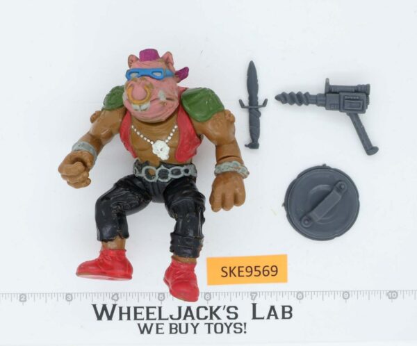 Bebop SOFT HEAD 100% Complete Teenage Mutant Ninja Turtles Playmates 1988 Figure main image