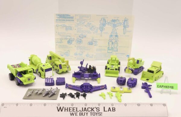 Devastator 100% Complete Vintage 1985 G1 Transformers Hasbro Action Figure main image