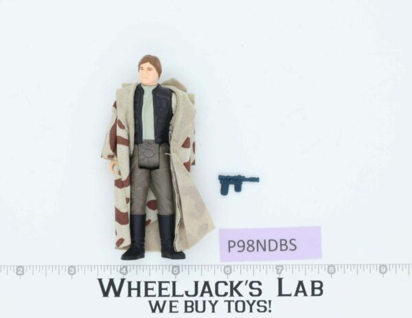 Han Solo Trench Coat 100% Complete Star Wars ROTJ 1983 Vintage Kenner NO REPRO main image