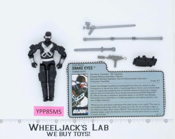 Snake Eyes V3 100% Complete G.I. Joe 1988 Hasbro Vintage Action Figure main image