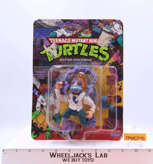 Baxter Stockman Teenage Mutant Ninja Turtles TMNT 1989 Playmates MOSC Unpunched main image