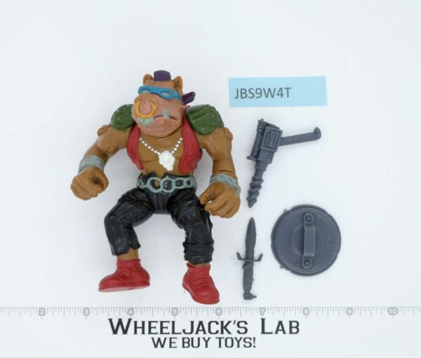 Bebop HARD HEAD 100% Complete Teenage Mutant Ninja Turtles Playmates 1988 Figure main image