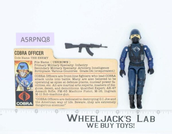 Cobra Officer V1.5 Swivel Arms 100% Complete 1983 G.I. Joe Hasbro Vintage Figure main image