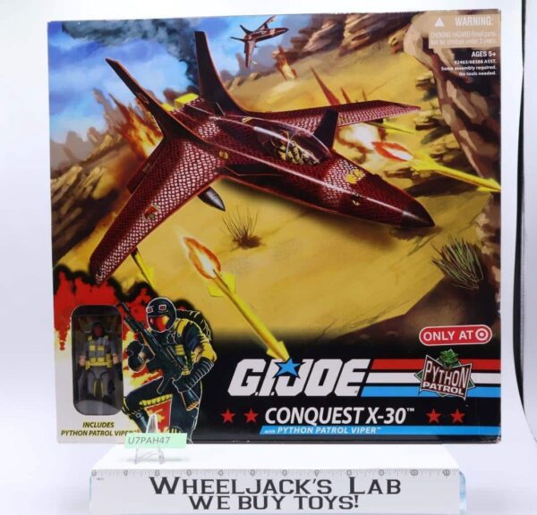 Conquest X-30 W/ Patrol Viper GI Joe Python Patrol 2008 Hasbro NEW MISB SEALED main image