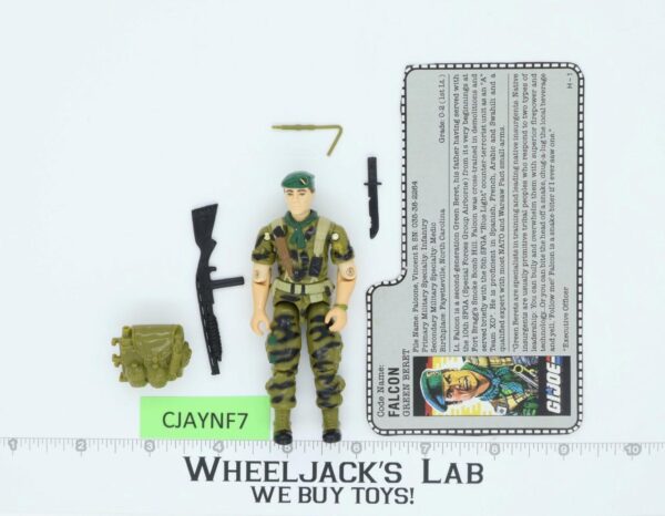 Falcon V1 100% Complete G.I. Joe 1987 Hasbro Vintage Action Figure main image