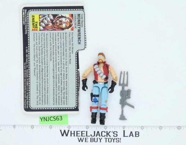 Monkeywrench V1 100% Complete G.I. Joe 1986 Hasbro Vintage Action Figure main image