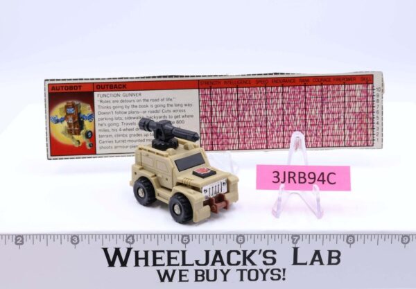 Outback 100% Complete 1986 G1 Transformers Toyota Land Cruiser Action Figure main image