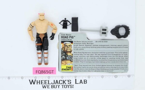 Road Pig V1 100% Complete G.I. Joe 1988 Hasbro Vintage Action Figure main image