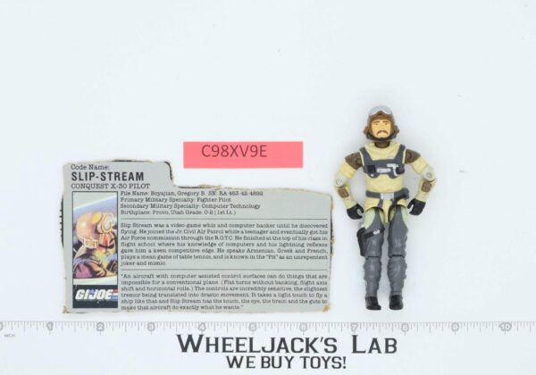 Slip-Stream V1 100% Complete G.I. Joe 1986 Hasbro Vintage Action Figure main image