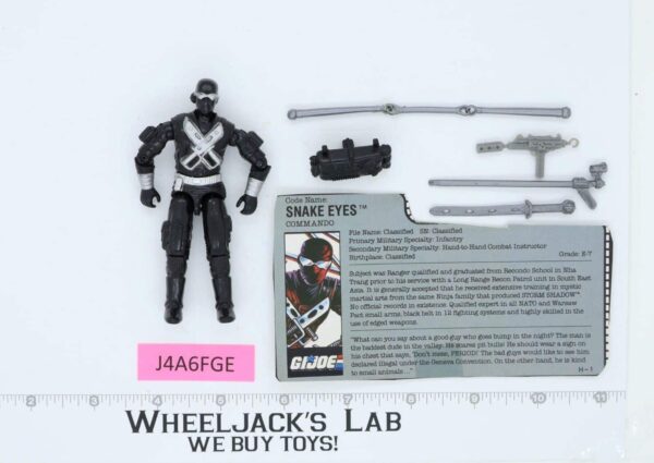 Snake Eyes V3 100% Complete G.I. Joe 1988 Hasbro Vintage Action Figure main image