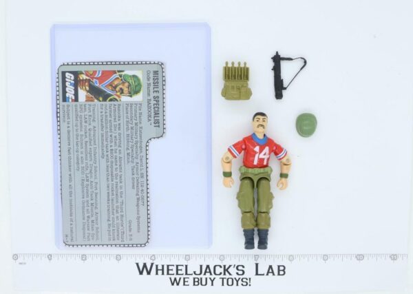 Bazooka V1 WHITE LETTERS VARIANT 100% Complete G.I. Joe 1985 Hasbro Vintage main image