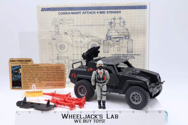 Cobra Stinger W/Driver 100% Complete GI Joe Hasbro 1984 Vintage Vehicle main image