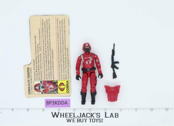 Crimson Guard V1 100% Complete G.I. Joe 1985 Hasbro Vintage Action Figure main image