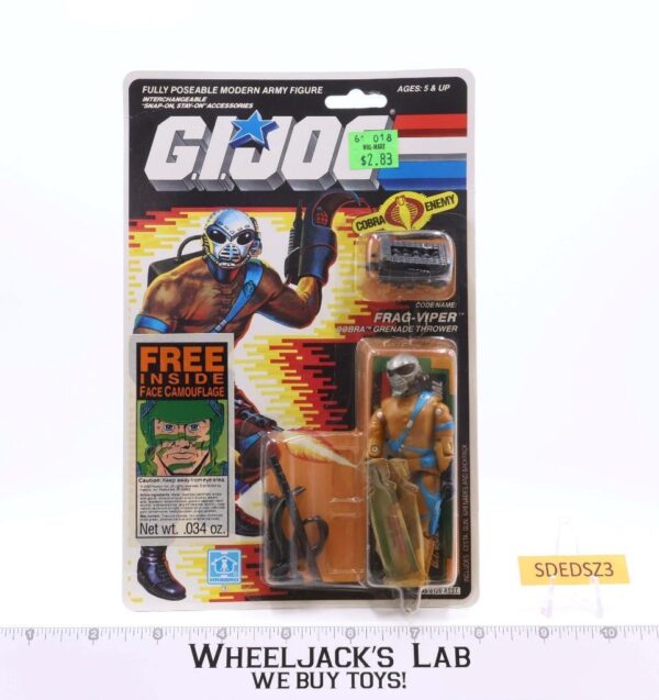 Frag Viper GI Joe 1989 Hasbro Vintage Action Figure NEW MOSC SEALED main image