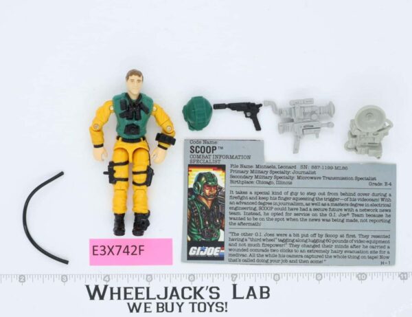 Scoop V1 100% Complete G.I. Joe 1989 Hasbro Vintage Action Figure main image